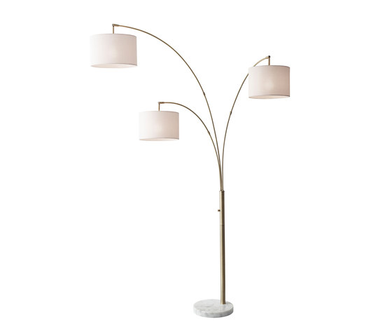 Bowery 3-Arm Arc Lamp | Free-standing lights | ADS360