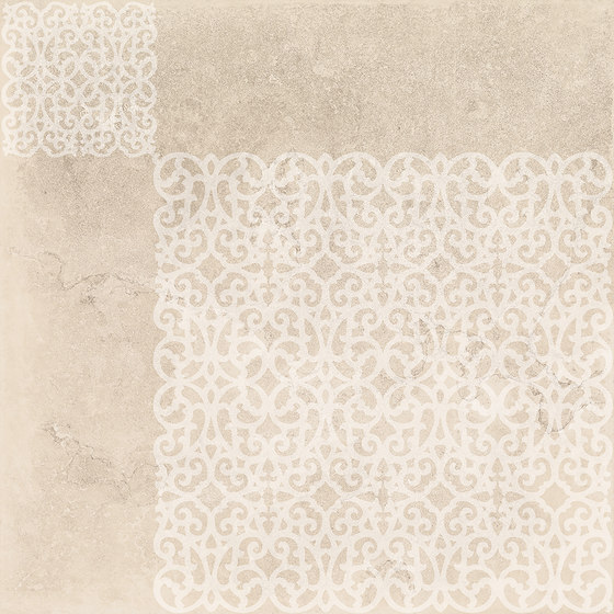 Petra Arabesco Rosone Lappato Beige | Ceramic tiles | EMILGROUP