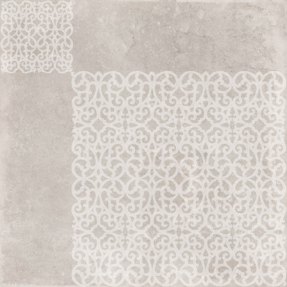 Petra Arabesco Rosone Lappato Grey | Ceramic tiles | EMILGROUP