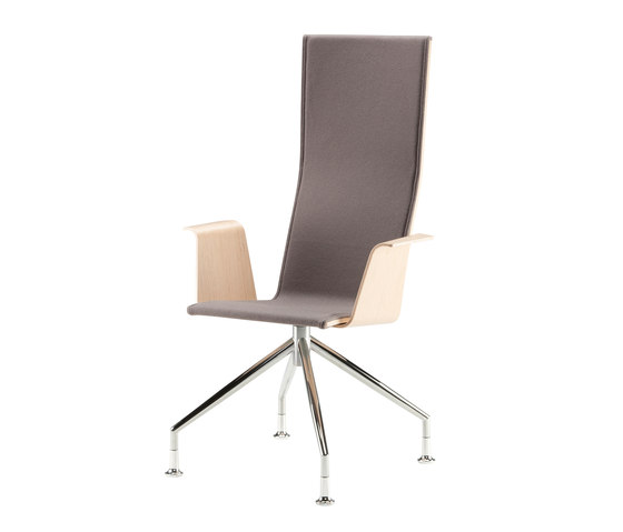Duo | conference chair with armrests, high | Sedie | Isku