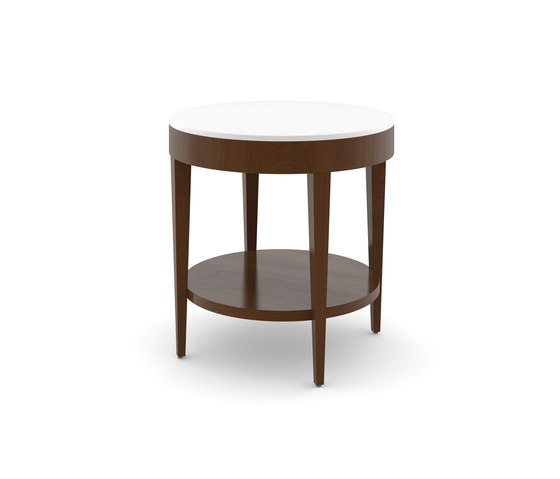 Edge Table, Round Occasional Table / Corian Face | Side tables | Trinity Furniture