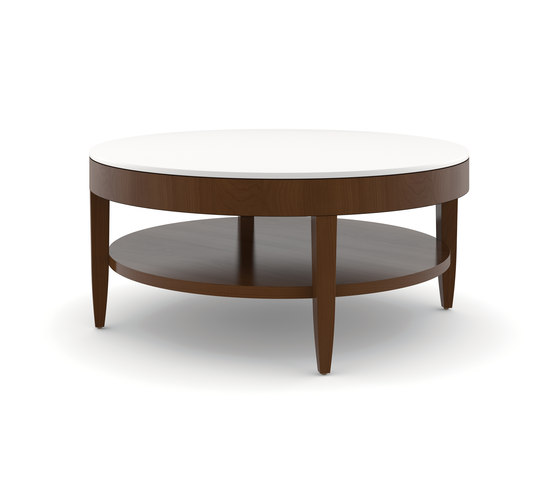 Edge Table, Round Coffee Table / Corian Face | Tables basses | Trinity Furniture