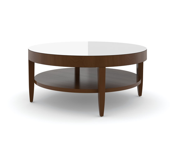 Edge Table, Round Coffee Table / Etched Tempered Glass | Couchtische | Trinity Furniture