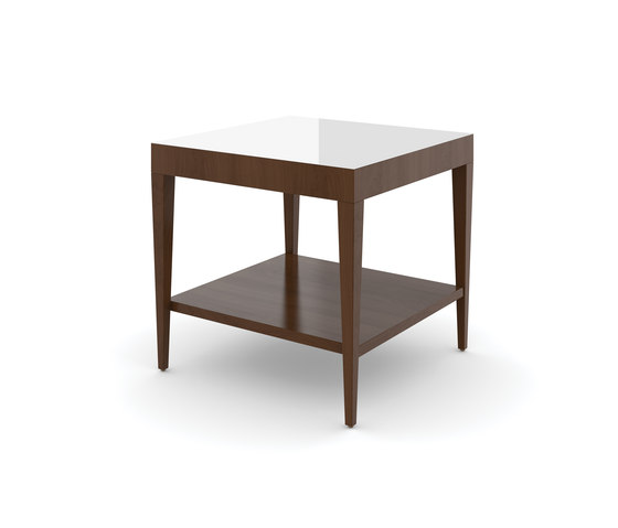 Edge Table, Square Occasional Table / Etched Tempered Glass | Tavolini alti | Trinity Furniture