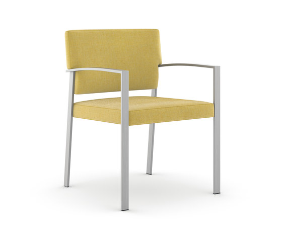 Steel Side Chair / Brushed Stainless Steel Frame | Stühle | Trinity Furniture