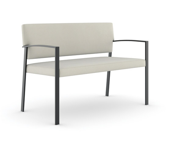 Steel Two Place Sofa / Powder Coated Steel Frame | Benches | Trinity Furniture