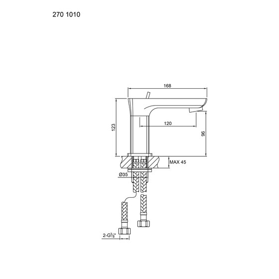270 1010 Single lever basin mixer | Rubinetteria lavabi | Steinberg