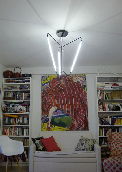 Light Object 004 pendant 3 unit | black finish | Suspended lights | Naama Hofman Light Objects