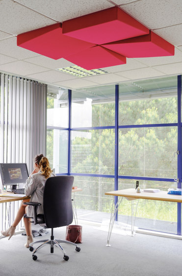 Slanting Abso acoustic Ceiling Pads | Acoustic ceiling systems | Texaa®