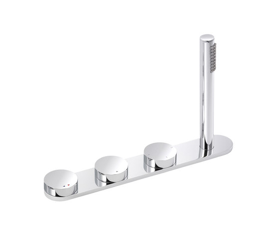 Tune | Concealed bath and shower mixer, without spout, 3-way | Bath taps | rvb