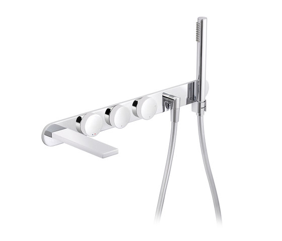 Tune | Concealed bath and shower mixer, , waterfall | Grifería para bañeras | rvb