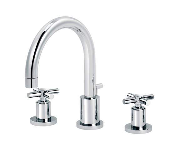 Sully | 3-hole sink mixer, great spout | Grifería para lavabos | rvb