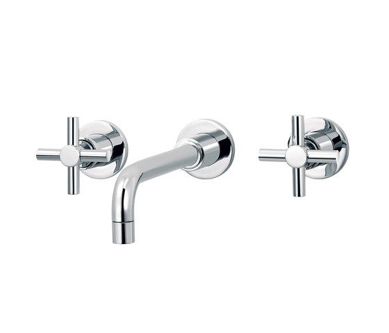 Sully | 3-hole wall-mounted sink mixer | Wash basin taps | rvb