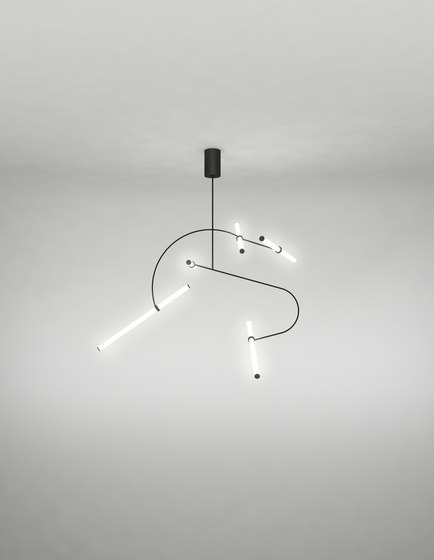 Object No 5 | black finish | Pendelleuchten | Naama Hofman Light Objects