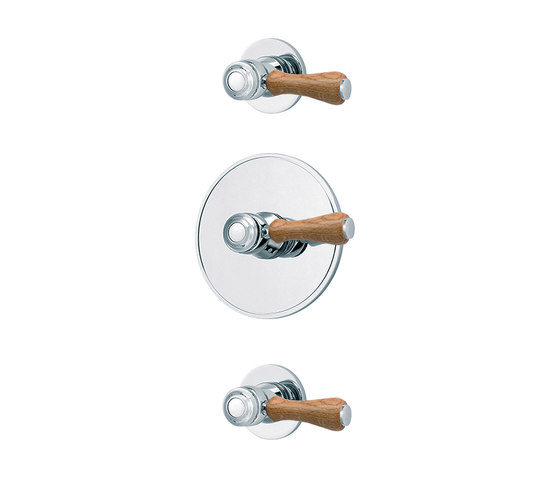 1935 Wood | Concealed shower thermostat with 2 valves | Grifería para duchas | rvb
