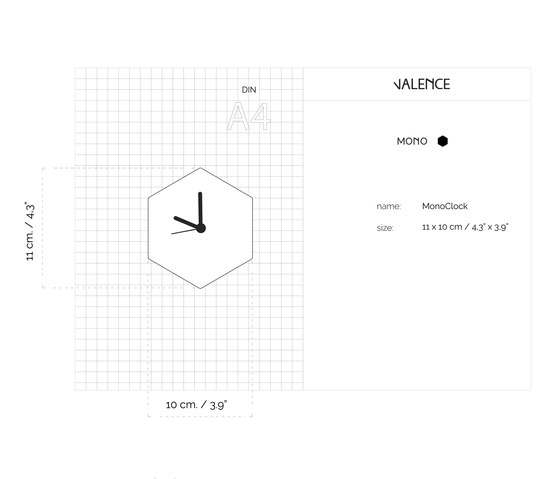MonoClock | Beech | Horloges | Valence Design