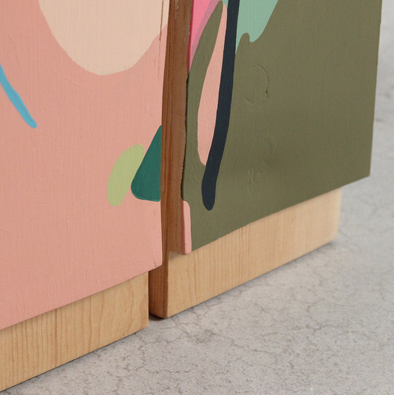 La Figura Painted Cube Table | Tables d'appoint | Pfeifer Studio