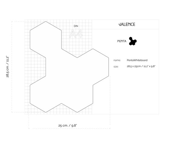 PentaWhiteboard | Chevalets de conférence / tableaux | Valence Design