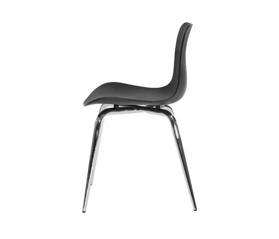 Langue Avantgarde Dining Chair, Chrome / Anthracite Black | Chaises | NORR11