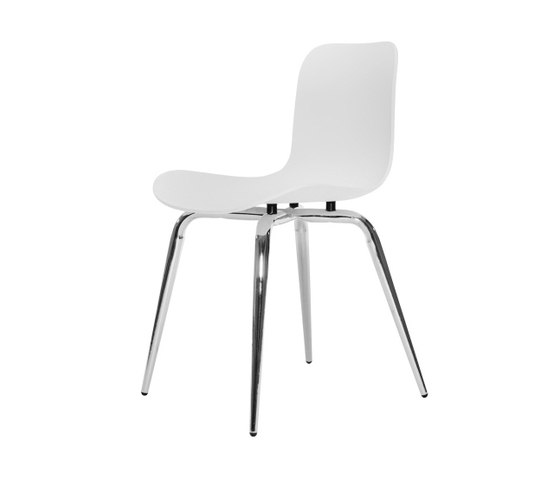 Langue Avantgarde Dining Chair, Chrome / Off White | Sillas | NORR11