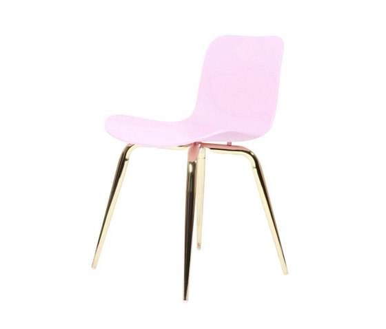 Langue Avantgarde Dining Chair, Brass: Tanzanite Pink | Chaises | NORR11
