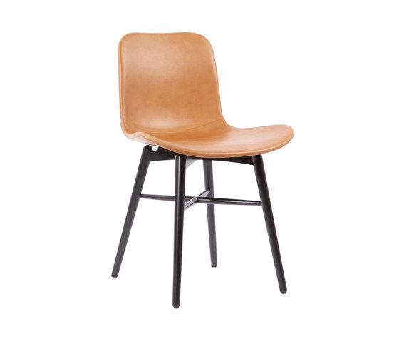Langue Original Dining Chair, Black / Premium Leather Black 41599 | Chairs | NORR11