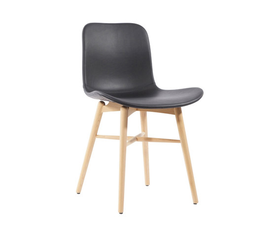 Langue Original Dining Chair, Natural /  Premium Leather Black 41599 | Chairs | NORR11