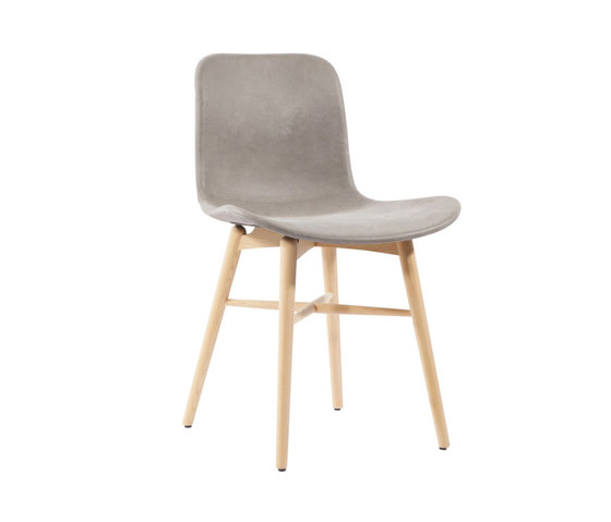 Langue Original Dining Chair, Natural /  Tempur Leather Grigio Grey 4007 | Chairs | NORR11