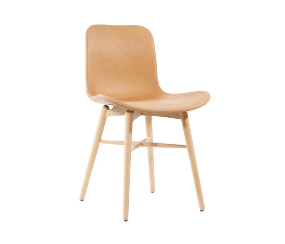 Langue Original Dining Chair, Natural /  Vintage Leather Cognac 21000 | Sillas | NORR11