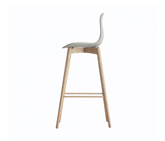 Langue Bar Chair, Natural / Flint Grey | Bar stools | NORR11