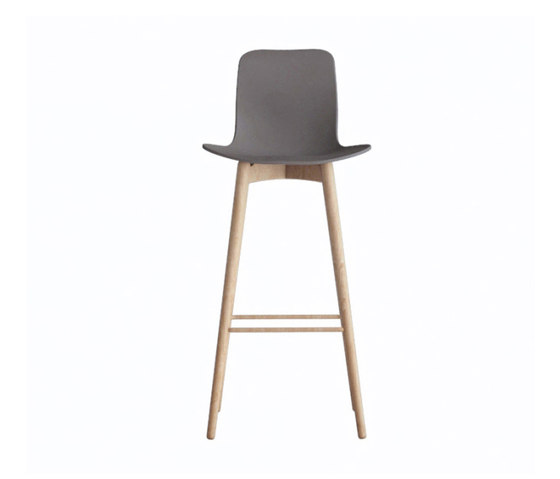 Langue Bar Chair, Natural / Gargoyle Brown | Bar stools | NORR11
