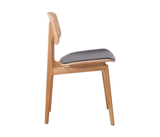 NY11 Dining Chair, Natural - Premium Leather Black | Chairs | NORR11