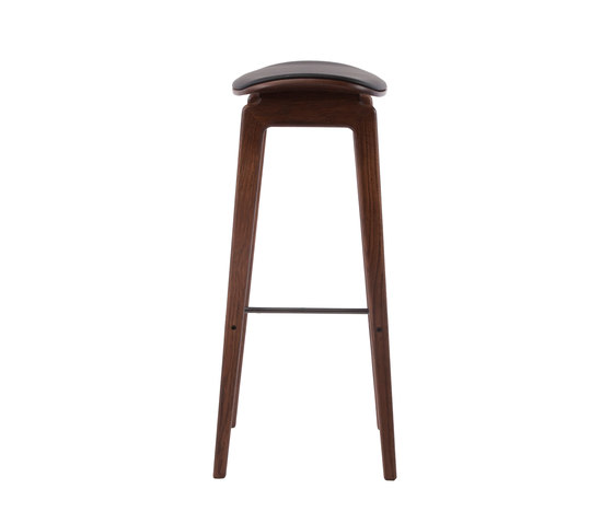 NY11 Bar Chair, Dark Stained: High 75 cm | Barhocker | NORR11