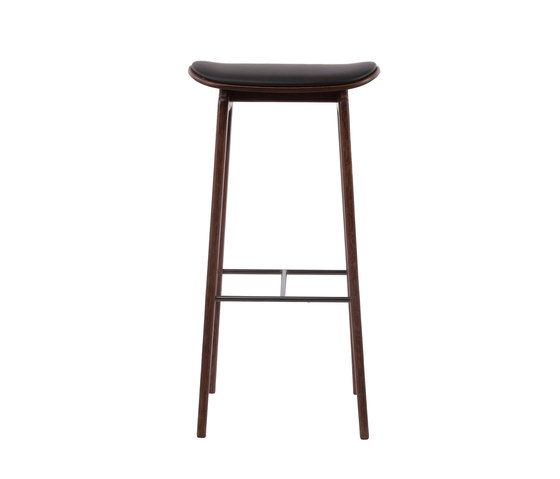 NY11 Bar Chair, Dark Stained: High 75 cm | Barhocker | NORR11