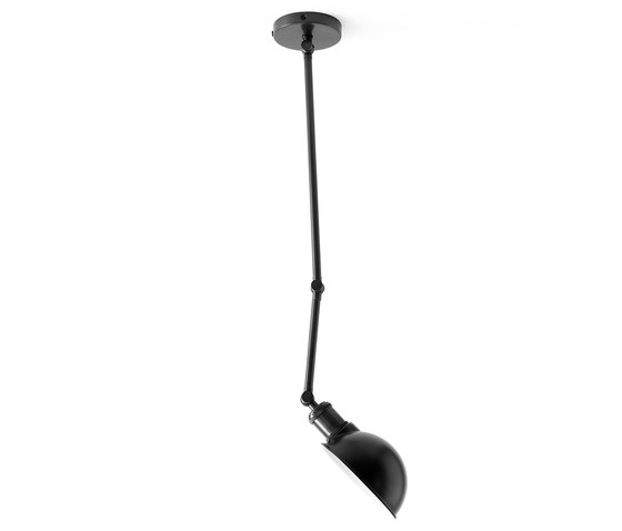 Hudson Wall Ceiling lamp | Black/Brass | Suspended lights | Audo Copenhagen