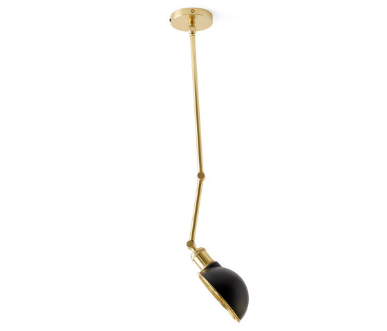 Hudson Wall/Ceiling lamp | Black/Bronzed Brass | Pendelleuchten | Audo Copenhagen