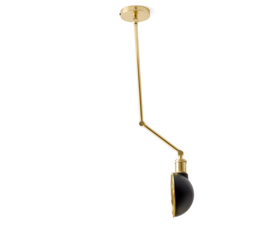 Hudson Wall/Ceiling lamp | Black/Bronzed Brass | Lampade sospensione | Audo Copenhagen