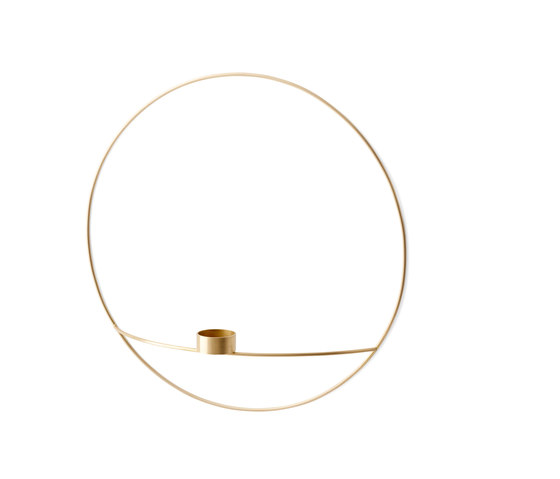 POV Circle Tealight Holder | L Brass | Candlesticks / Candleholder | Audo Copenhagen
