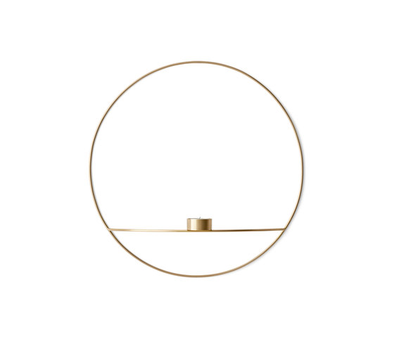 POV Circle Tealight Holder | L Brass | Candlesticks / Candleholder | Audo Copenhagen