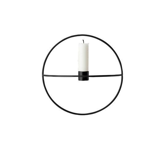 POV Circle Candle Holder | S Black | Bougeoirs | Audo Copenhagen