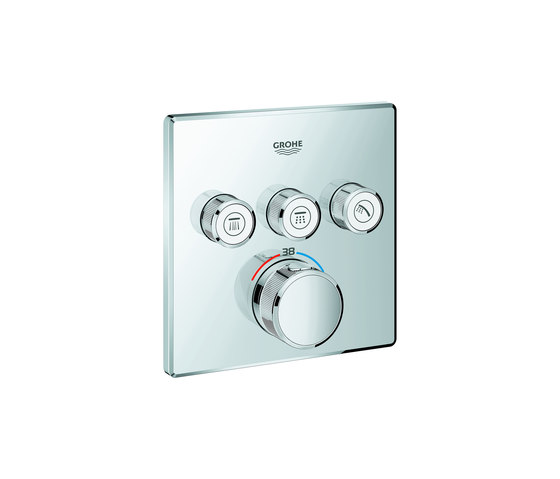 Grohtherm SmartControl Thermostat for concealed installation with 3 valves | Shower controls | GROHE