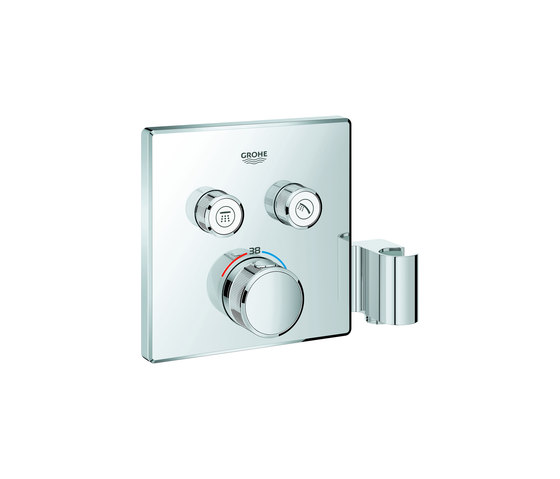Grohtherm SmartControl Thermostat mit 2 Absperrventilen und integriertem Brausehalter | Duscharmaturen | GROHE