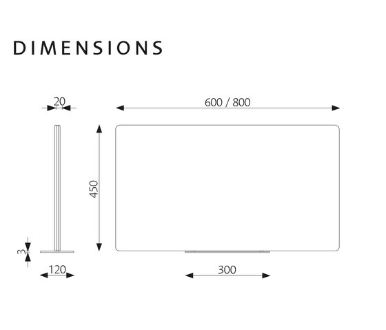 Limbus Original freestanding desk screen | Tisch-Zubehör | Glimakra of Sweden AB