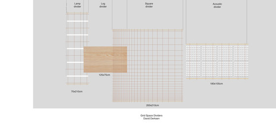 Grid Space Dividers | Divisores de habitaciones fonoabsorbentes | Tuttobene