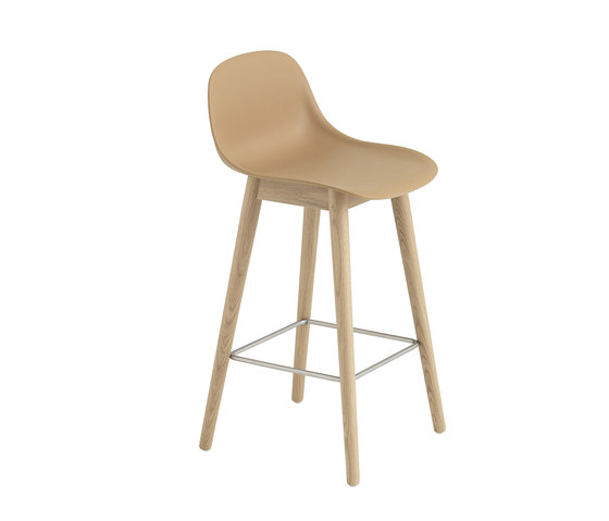 Fiber Counter Stool | Wood Base | Bar stools | Muuto