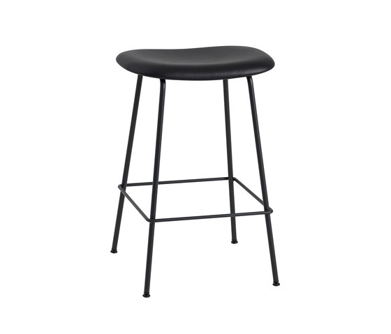 Fiber Counter Stool | Tube Base | Leather | Bar stools | Muuto