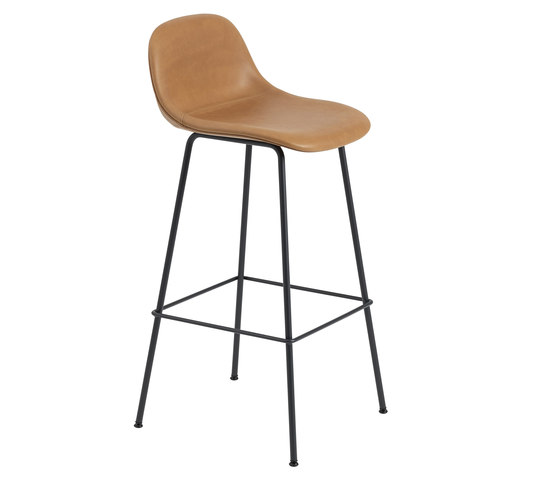 Fiber Bar Stool | Tube Base | Leather | Bar stools | Muuto