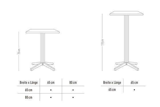 Te | bistro table, angular | Tavoli alti | Jan Cray