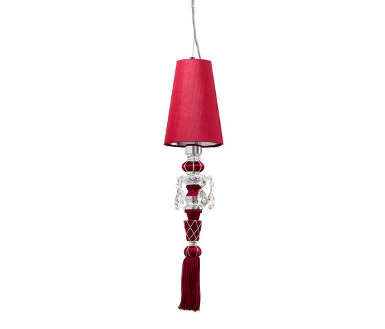 Lula 1 Passement Pompon Silk Shade | Suspended lights | Windfall