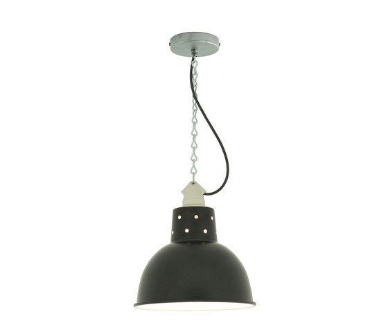 7165 Spun Reflector with Suspension Lamp holder Painted Black | Suspended lights | Original BTC